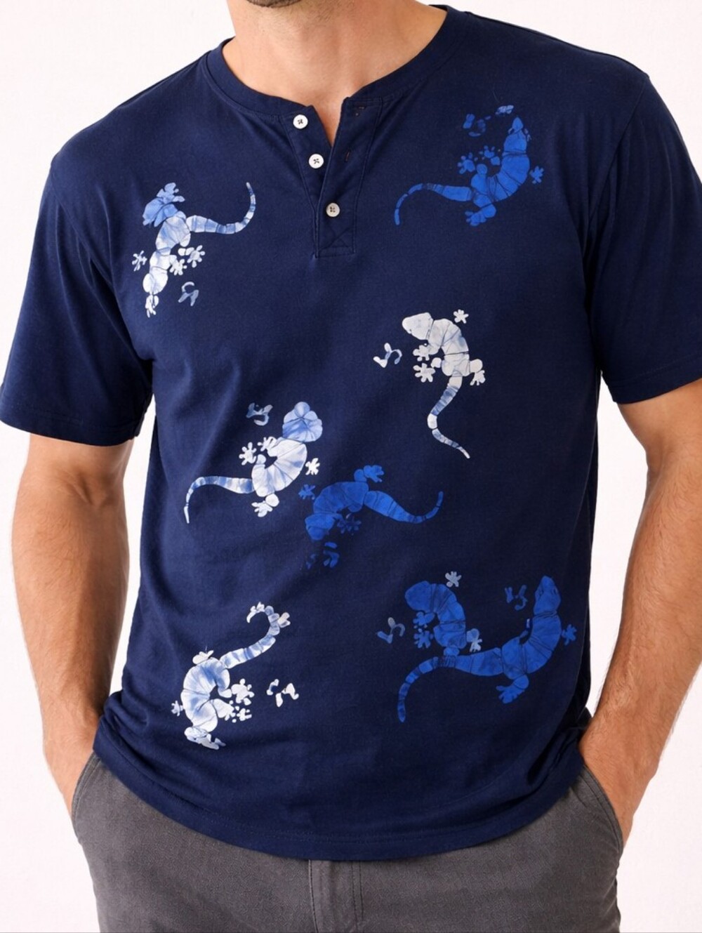 Caribell Batik Men’s Shirt –Premium Traditional Batik Print, Short Sleeve Casual